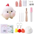 thumbnail image 1 of Yazoeia Animal Needle Felting Kit, Needle Felting Starter Kit, Complete Needle Felting Tools, Needle Felting Kit for Adults Beginners, for Needle Felting Craft Project (White Chicken) CJC912-120982, 1 of 6