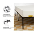 thumbnail image 3 of Base de cama king Nooz metálica plegable y funcional, 3 of 6