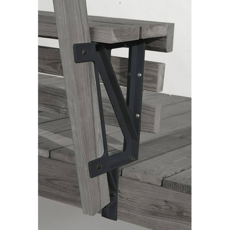 2x4basics Dekmate Deck Bench Brackets Black 2 Pack Walmart Com