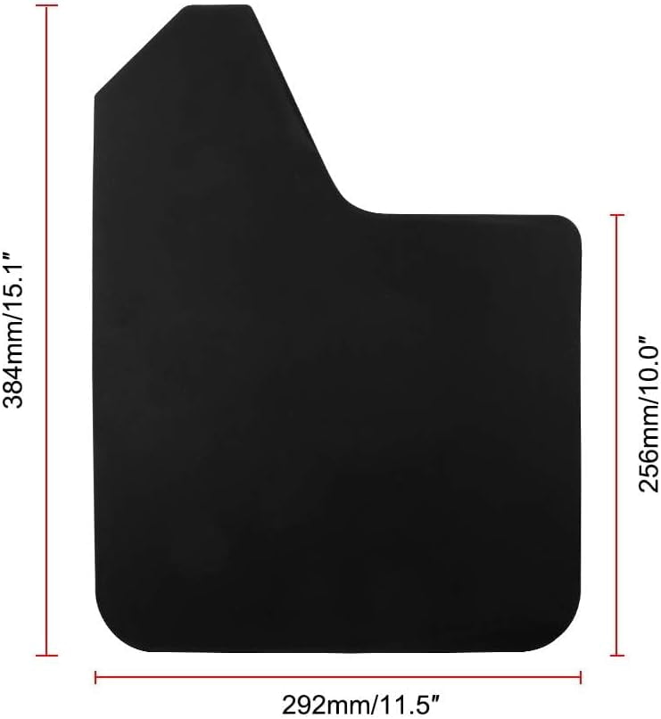 4Pcs Car Mud Flaps Universal Fit Black Color