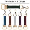 thumbnail image 2 of Leather Keychain, Leather Key Chain Holder for Men and Women, Leather Car Keychain with Belt Loop Clip and 2 Metal Rings, 2 of 7