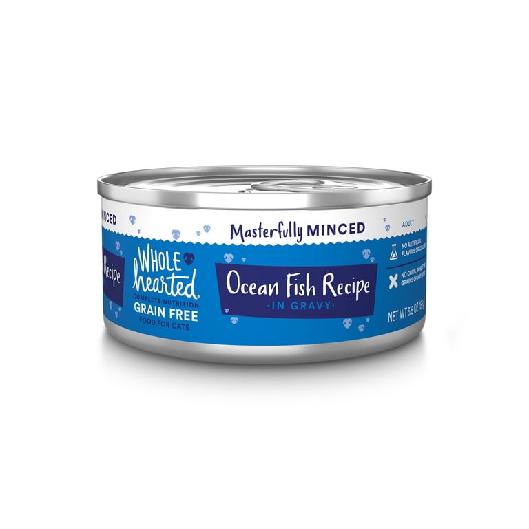 WholeHearted Grain-Free Oceanfish Minced Wet Cat Food, 12 Pack photo 1