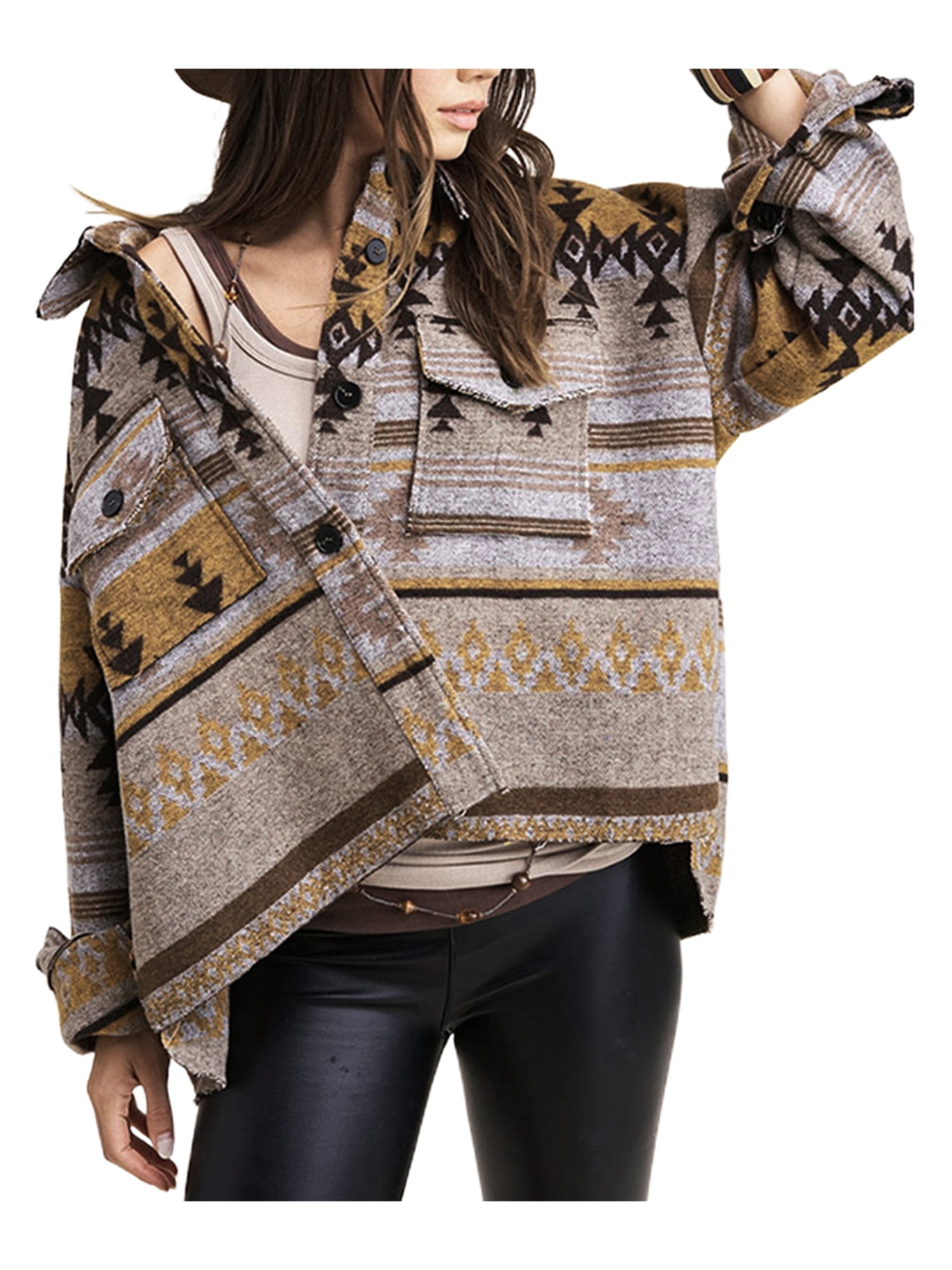 retro casual lapel sweater