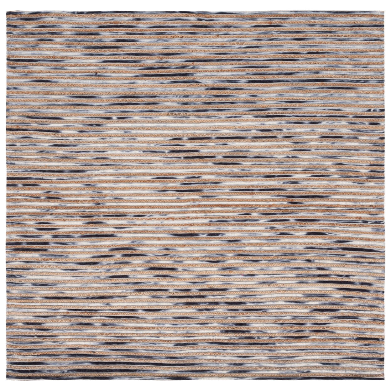 SAFAVIEH Marbella Stanley Striped Area Rug, Natural/Grey, 5' x 8'