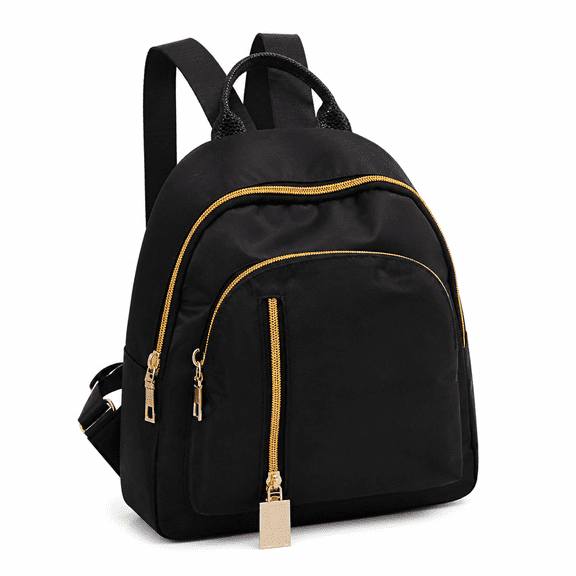 ELORIAH Backpack for School Waterproof Medium Backpack Women Laptop Backpack Purse, Black One Size