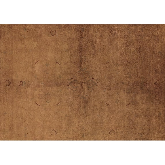 Ahgly Company Indoor Rectangle Oriental Brown Industrial Area Rugs, 7' x 9'