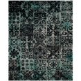 thumbnail image 4 of SAFAVIEH Classic Vintage Montague Geometric Area Rug, Teal/Black, 6'7" x 9'2", 4 of 5