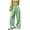240#Green, variant on Womens Striped Wide Leg Palazzo Pants High Waisted Elastic Drawstring Casual Lounge Trousers with Pockets Green S