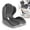 Dark Grey, variant on Ergonomic Waist Support and Seat Cushion, 2-in-1 Memory Foam Pad, Hollow Design for Coccyx, Suitable for Office Chairs, Car Safety Seats and Household Use - Relieves Lower Back and Hip Pain