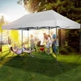 thumbnail image 5 of SANOPY  10x20 Pop up Canopy with 6 sidewalls Commercial Heavy Duty Canopy UPF 50+ All Weather Waterproof Outdoor Wedding Party Tents Gazebo with Roller Bag, White, 5 of 10