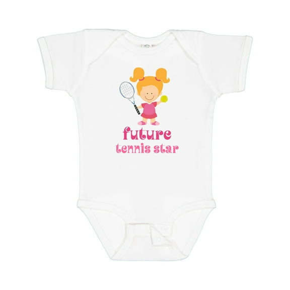 Inktastic Future Tennis Star Girl Girls Baby Bodysuit