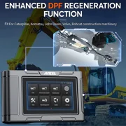 Ancel HD3600 Engineer Machinery Diagnostic Scanner Heavy Duty Scanner Construction Machinery Scan Tool Diesel Heavy Truck Scanner OBD2 Scan All System Code Reader DPF Regeneration for Truck Pickup