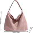 thumbnail image 6 of SPEKSEE Trendy Suede Crescent Shoulder Bag for Women Large Capacity Suede Purses for Work Travel College Tote Handbag, 6 of 10
