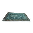 thumbnail image 2 of Ahgly Company Indoor Round Persian Light Blue Traditional Area Rugs, 5' Round, 2 of 4