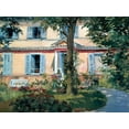 thumbnail image 2 of Manet, Edouard  14x12 White Modern Wood Framed Museum Art Print Titled - The House at Rueil, 2 of 4