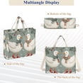 thumbnail image 6 of FORMRS Womens Corduroy Tote Bag Crossbody Shoulder Handbag with Pocket, Winter Goose Scarves, 6 of 7