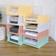 thumbnail image 1 of 1 pieza cajón del hogar armario estante de almacenamiento armario almacenamiento de ropa gabinete de múltiples capas caja de estante caja en capas gris, tamaño 43 * 18 * 32,3 cm, 1 of 1