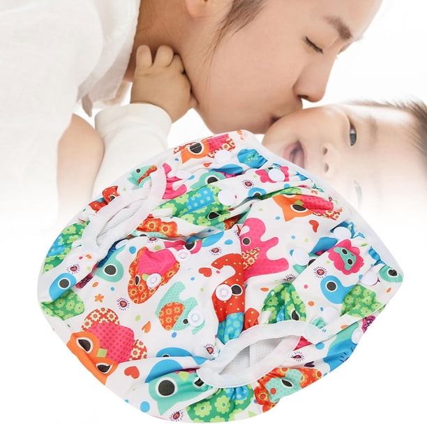 Pañal unisex para bebé, pañal de natación para bebé, pañal de natación lavable con dibujos animados, pañal de natación de los mejores materiales