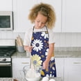 thumbnail image 4 of Pioneer Flower Floral Print Pattern Kids Aprons for Girls and Boys,Adjustable Neck Strap Toddler Aprons for Kids Cooking Baking, 4 of 7