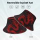 thumbnail image 2 of Balery Red Dragon On Black Sombreros para el sol para hombre y mujer, sombrero de pescador con UPF 50+, 2 of 6