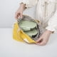 thumbnail image 2 of Bolsa de almuerzo de pana, bolsa de almuerzo para mujeres trabajadoras de oficina y estudiantes, azul (amarillo) Xemadio HY-0176, 2 of 4