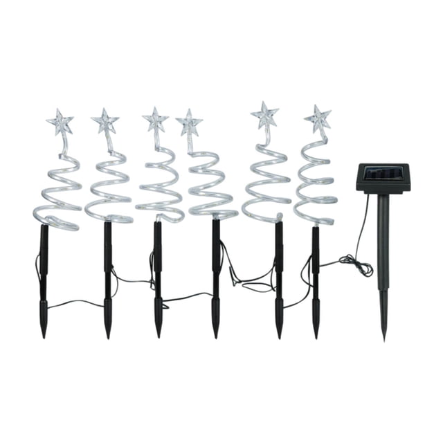 Luces solares para caminos navideños, luces para paisajes, iluminación LED novedosa para exteriores con estaca para patio, césped, jardín