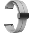 thumbnail image 2 of AIR-Compatible Ticwatch Pro 5 Smartwatch Bands, 24mm Soft Silicone Magnetic Buckle Sport Wristband Replacement Straps Compatible for Ticwatch Pro 5 Android Smartwatch, 2 of 4