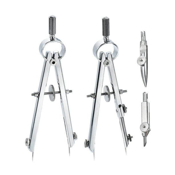 Uxcell Spring Bow Compass Protractor Set with Lock 2 in 1 Set Walmart