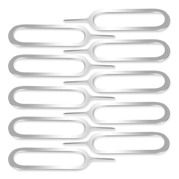 10pcs Sim Card Tray Removal Tool Compatible with All Smartphones and Tablets - iPhones, Android - Samsung, HTC, Pixel, Sony, Motorola - by Mobi Lock