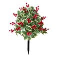 thumbnail image 1 of Estaca de planta de bayas rojas artificiales, plantas falsas, decoración de rojos de EVA, flor artificial navideña para fiesta al aire libre en, 1 of 9