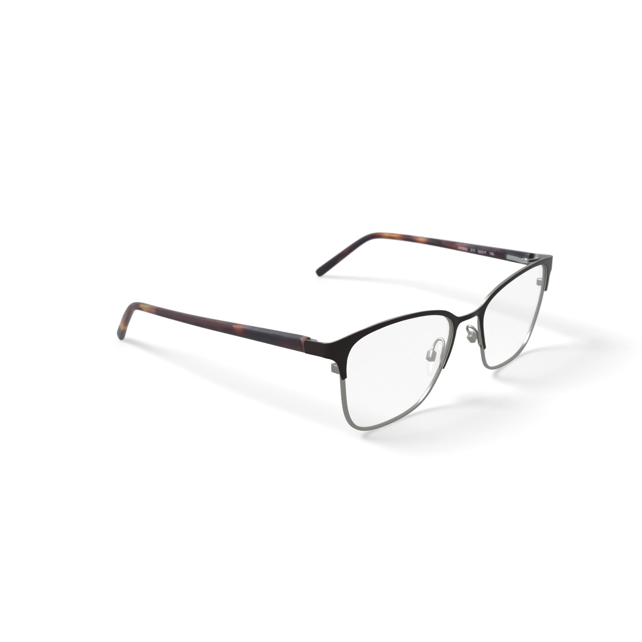 DKNY Women's DK3002 Prescription Eyeglasses with Case, Brown