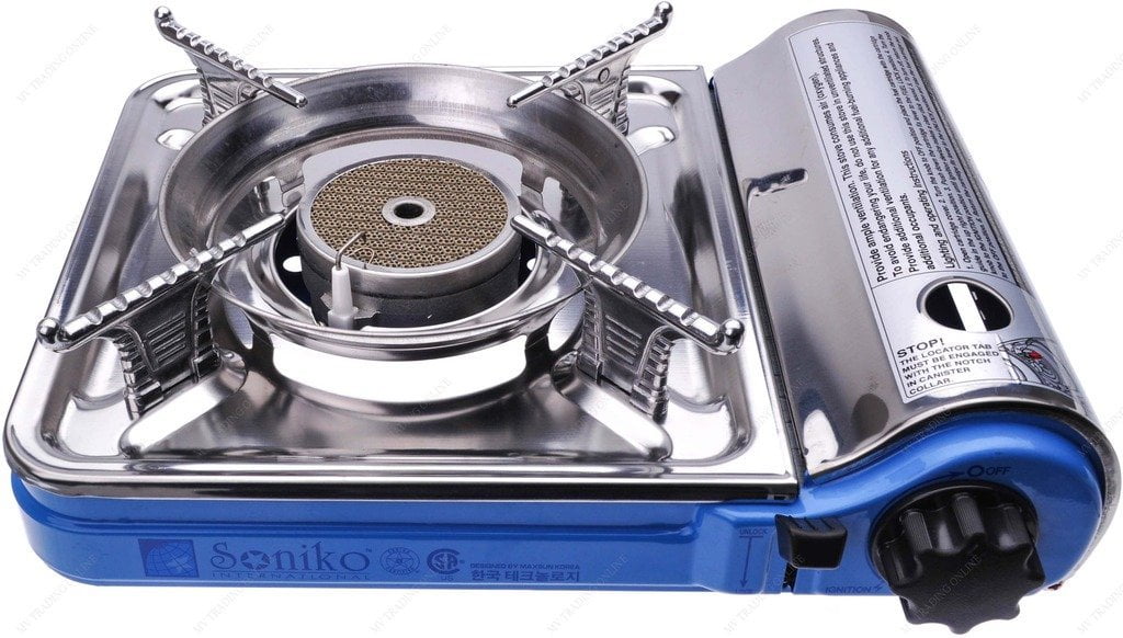 Soniko NS7000C Stainless Stainless Mini Portable Gas Stove with