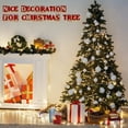 thumbnail image 5 of 24 Pieces 30 x 30 mm Mini Size Christmas Baubles, Silver Gold Christmas Tree Decorations with Plastic Ornaments (White), 5 of 7