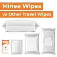 thumbnail image 3 of Impossibly Compact Travel Wipes with Natural Extracts - Skin-Friendly Wet Wipes, Hypoallergenic & Unscented for Adults, Kids & Baby Care - 30 Pack Total 180 Wipes, 3 of 9