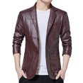 thumbnail image 4 of Vedolay Men's and Big Men's Long Sleeve Top Casual Solid Open Front Jacket Clothes ,L, 4 of 5