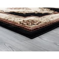 thumbnail image 4 of United Weavers Drachma Patras Traditional Medallion Runner Rug, Black, 2'7" x 7'4", 4 of 5