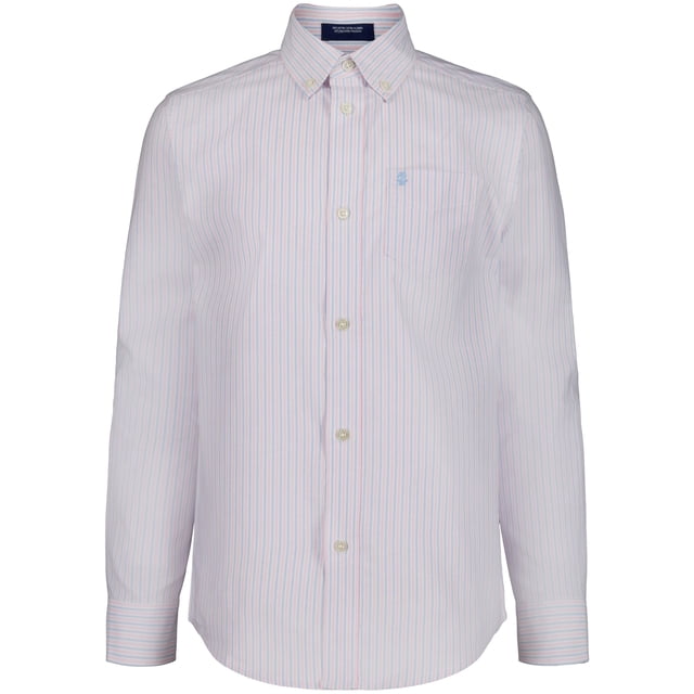 Camisa IZOD para niños de manga larga a cuadros con botones Fairytale 10-12