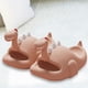 thumbnail image 3 of Pantuflas de dinosaurio Dinosaurio 3D Diapositivas lindas Punta abierta Antideslizante Suave Cómodo Secado rápido (Rosa 35-36), 3 of 3