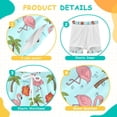 thumbnail image 3 of joogoo Flamingo Coconut Tree Boys Swim Trunks Beach Swimsuit Shorts Boxer 7Y, 3 of 8