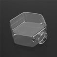 thumbnail image 3 of Hexagon Shape Wall Hanging Vase Transparent Plant Flower Pot, 3 of 5