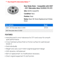 thumbnail image 2 of Rear Brake Rotor - Compatible with 2007 - 2011 Mercedes-Benz CLS550 219.372 - Power Stop, 2 of 2