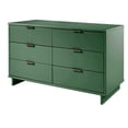 thumbnail image 3 of Pemberly Row Modern Engineered Wood Double Dresser in Sage Green, 3 of 11