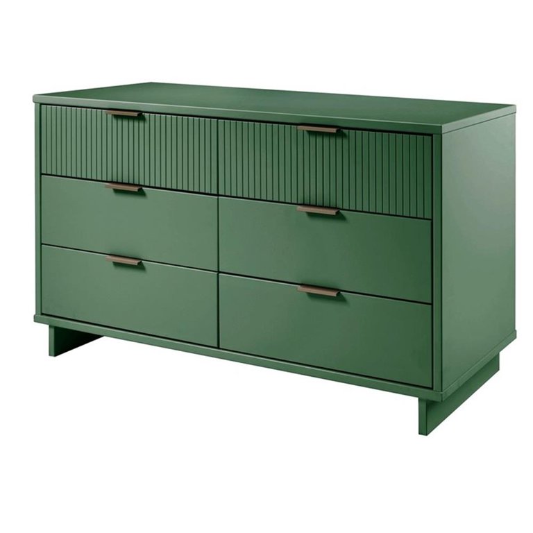 Pemberly Row Modern Engineered Wood Double Dresser in Sage Green -  Walmart.com