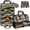 Camouflage, variant on Tool Bag Roll Up,  Heavy Duty Rolled Empty Tool Storage Organization, Portable Foldable Rollup Organizer with 2 Small Pouches, Rollable Carrying Toolbag, Dad Men Mechanic Birthday Gifts, Khaki
