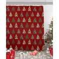 thumbnail image 5 of Western Red Christmas Shower Curtain, Xmas Tree Cowboy Christmas Waterproof Washable Boho Funny Cute Shower Curtains Set for Bathroom Farmhouse Bathtubs Decor with Hook, 36"Wx72"L, 5 of 7