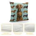 thumbnail image 4 of Orinice Dachshunds Cute Graphic Decorative Throw Pillow Cover for Home Couch Living Room Bed Sofa - Square 1PC 12x12in, 4 of 5
