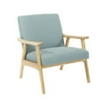 thumbnail image 1 of Weldon Chair in Klein Sea Blue Fabric with Brushed Finished Frame, 1 of 5