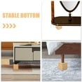 thumbnail image 6 of DEEPCRAFF Brown Wood Couch Leg Risers Furniture Height Increase 2Pcs 2.4In, 6 of 8