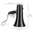 thumbnail image 2 of Haut-parleur Portable Mégaphone 35W Microphone à Main Sirène Intégrée, Volume Fort, 2 of 6