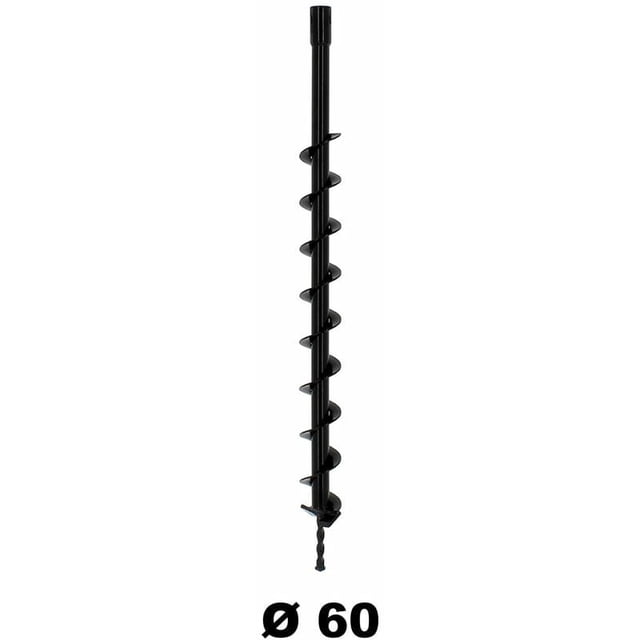 Professional Landscaping Tool Earth Auger Drill Bit, Durable Cast Steel And Universal 3_4 Inch Shaft For Gardening Diy Projects, Extended Length Design And Robust Construction